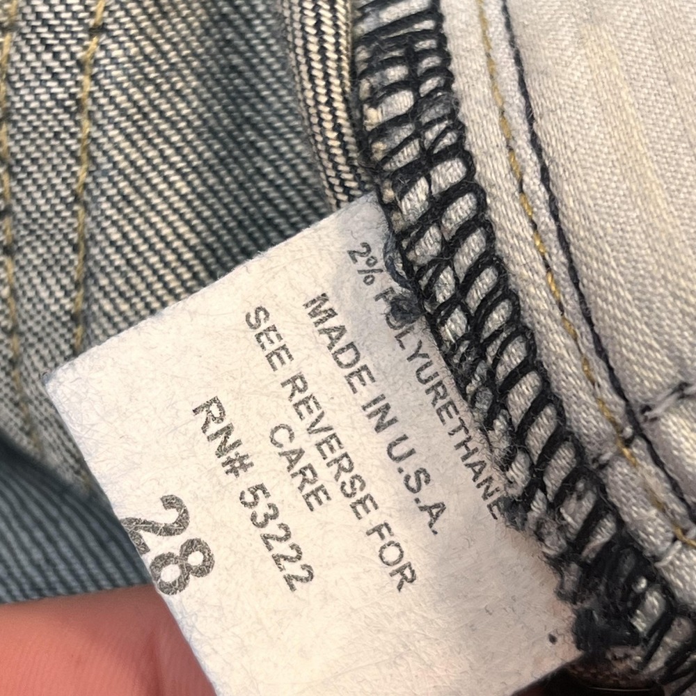 David Kahn Jeans Womens 28 Blue Dark Wash Mid Rise Flare Stretch Denim USA - Picture 9 of 15